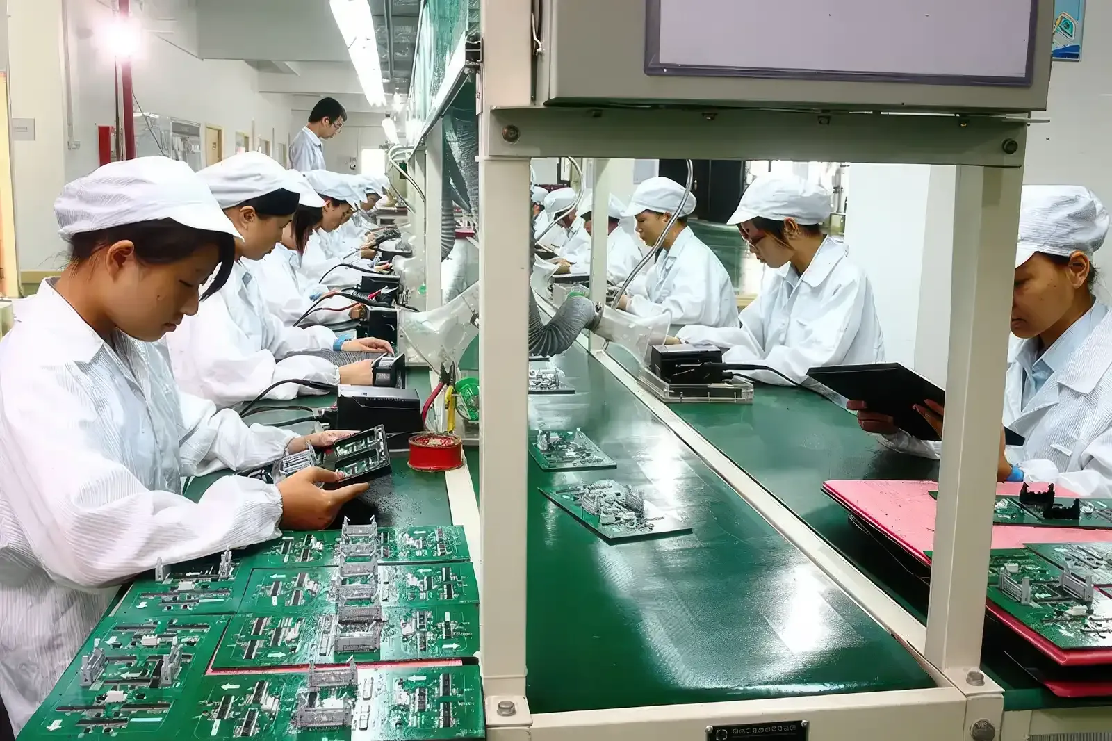 ARECH LED display factory floor in Shenzhen, China